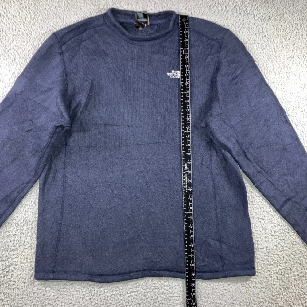 The North Face Sweatshirt Men XL Navy Blue Fleece Lined Logo Hiking Outdoor‎